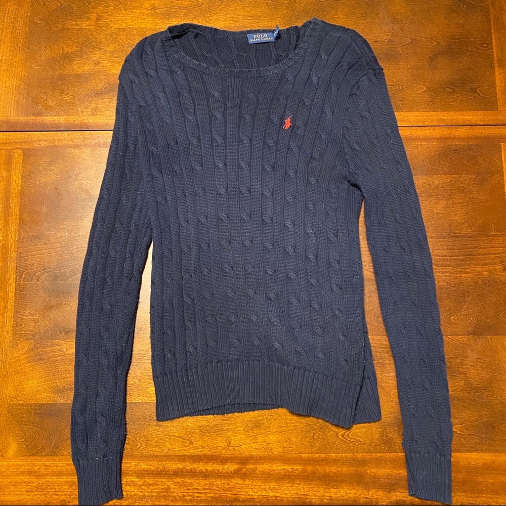 MENS POLO RALPH LAUREN CABLE KNIT SWEATER